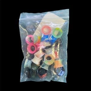NEW Bag of 12mm Silicone Tunnels